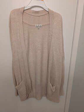 Aritzia Talula long light pink cardigan